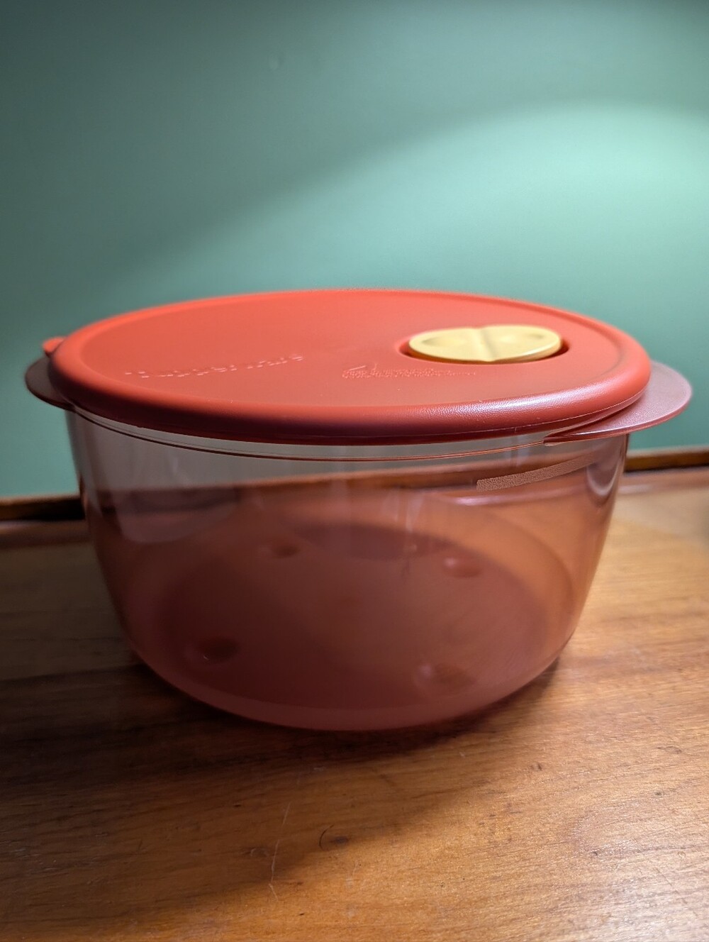 NWT Tupperware Medium Round Rock 'N Serve Container With Seal